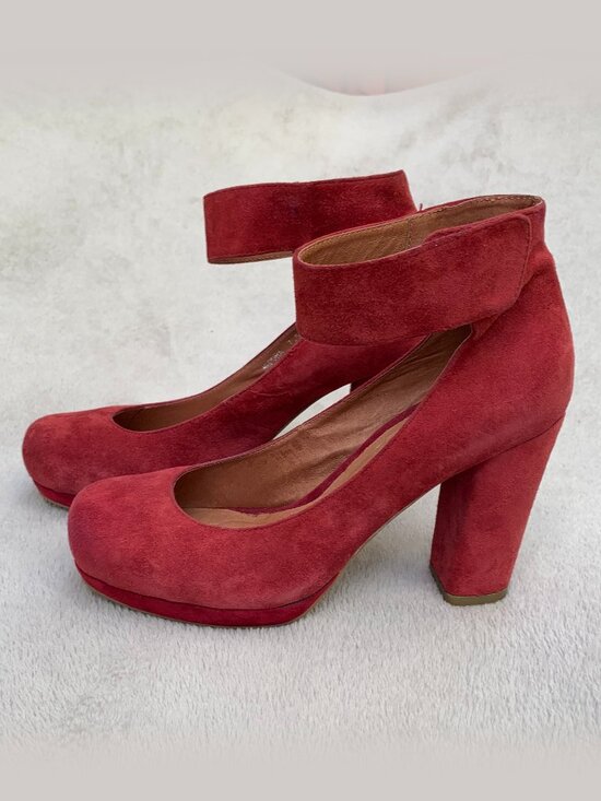 Jeffrey Campbell Shoes - Jeffrey Campbell Vintage Aurora Suede Heels Sz 7.5